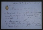 LETTRE AUTOGRAPHE SIGN&Eacute;E. F&eacute;licia Mallet