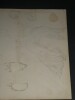 Dessin au crayon, fin XIX&egrave;me, Garret, d&eacute;corateurs, Vesoul , Deux anges volants. Garret