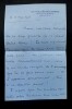 DE CHAMBURE Genevi&egrave;ve - LETTRE AUTOGRAPHE SIGN&Eacute;E &Agrave; Antoinette BUCQUET, 1936. Genevi&egrave;ve de Chambure