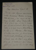 Jean Wladimir BIENSTOCK - LETTRE AUTOGRAPHE SIGN&Eacute;E &agrave; Aur&eacute;lien LUGNE 1908 7 pages. BIENSTOCK, Jean Wladimir