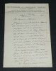 Henry LYONNET, &eacute;crivain - LETTRE AUTOGRAPHE SIGN&Eacute;E &Agrave; Henri CHENU, 1927. Henry LYONNET