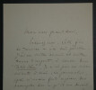 Xavier ROUX, Auteur- LETTRE AUTOGRAPHE SIGN&Eacute;E 2 pages. Xavier ROUX