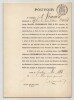 Pouvoir sign&eacute; par Jules Lema&icirc;tre – Collection coh&eacute;rente de 50 auteurs & musiciens. Jules Lema&icirc;tre