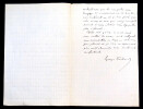 Georges THI&Eacute;BAUD, Journaliste - LETTRE AUTOGRAPHE SIGN&Eacute;E. Georges THI&Eacute;BAUD