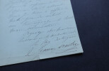 Jeanne Andr&eacute; - LETTRE AUTOGRAPHE SIGN&Eacute;E. Jeanne Andr&eacute;