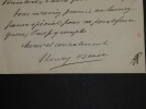 BAUER Henry - LETTRE AUTOGRAPHE SIGN&Eacute;E 1891 QUESTIONS "NA&Iuml;VES". Henry Bau&euml;r