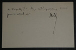 Pierre de NOLHAC - LOT DE 3 LETTRES AUTOGRAPHES SIGNEE + 2 CARTES DE VISITE. Pierre de NOLHAC