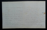 Charles DE REMUSAT - LETTRE AUTOGRAPHE SIGN&Eacute;E DE 3 PAGES. Charles DE REMUSAT