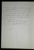 LETTRE AUTOGRAPHE SIGN&Eacute;E. Ernest Daudet