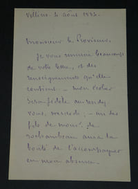 Vice Amiral Abel Bergasse du Petit-Thouars - Lettre autographe signée - 1884