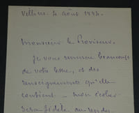 Vice Amiral Abel Bergasse du Petit-Thouars - Lettre autographe signée - 1884