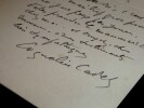 COQUELIN CADET - LETTRE AUTOGRAPHE SIGN&Eacute;E &Agrave; Charles FOLEY, 1903. Alexandre Coquelin dit Coquelin cadet