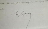 LETTRE AUTOGRAPHE SIGN&Eacute;E &Agrave; Louis ARTUS, 31 novembre 1922. Georges Goyau