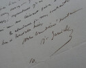 Jules JANIN, &eacute;crivain - LETTRE AUTOGRAPHE SIGN&Eacute;E A Eug&eacute;nie NIBOYET, 1833. Jules JANIN