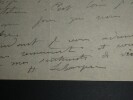 Henri Lebasque - Lettre autographe sign&eacute;e remerciement et invitation - 1920. Henri Lebasque
