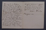 Octave FEUILLET, Romancier - LETTRE AUTOGRAPHE SIGN&Eacute;E. Octave FEUILLET