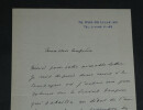 Octave AUBRY - LETTRE AUTOGRAPHE SIGN&Eacute;E &Agrave; Pierre LHOSTE - Le Second empire - 1937. Octave AUBRY