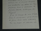 Octave AUBRY - LETTRE AUTOGRAPHE SIGN&Eacute;E &Agrave; Pierre LHOSTE - Le Second empire - 1937. Octave AUBRY