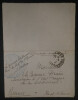 G&eacute;n&eacute;ral SCHILLEMANS - Lettre autographe sign&eacute;e au caporal DRAIN 1917 Saint-Brieuc. G&eacute;n&eacute;ral SCHILLEMANS