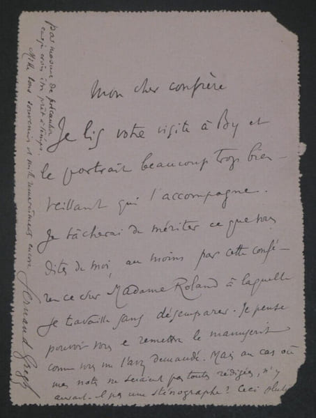 Fernand GREGH, Po&egrave;te - LETTRE AUTOGRAPHE SIGN&Eacute;E A Jean RAVENNES, 1923. Fernand GREGH