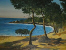 Belle huile sur toile, Bords de mer un jour d'&eacute;t&eacute;. Robert MOGISSE
