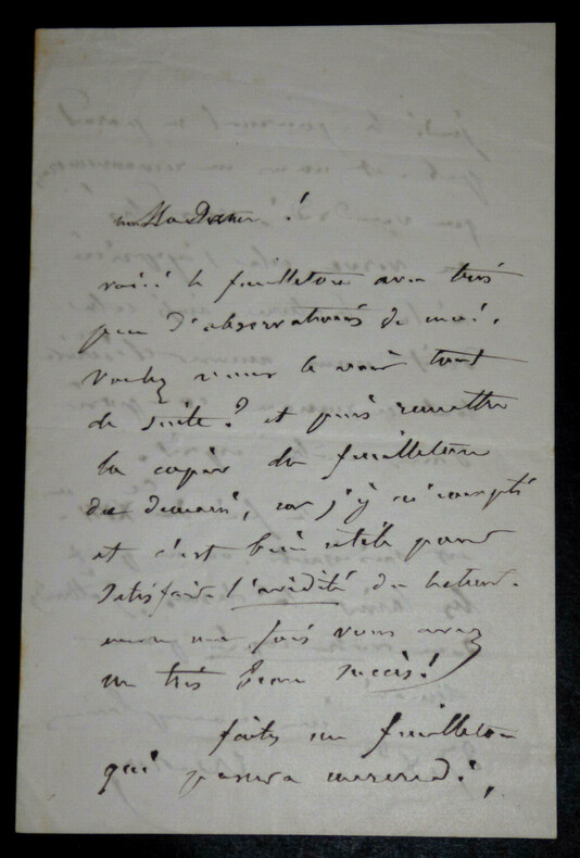Joseph-Alexis WALSH - LETTRE AUTOGRAPHE SIGN&Eacute;E. Joseph-Alexis Walsh