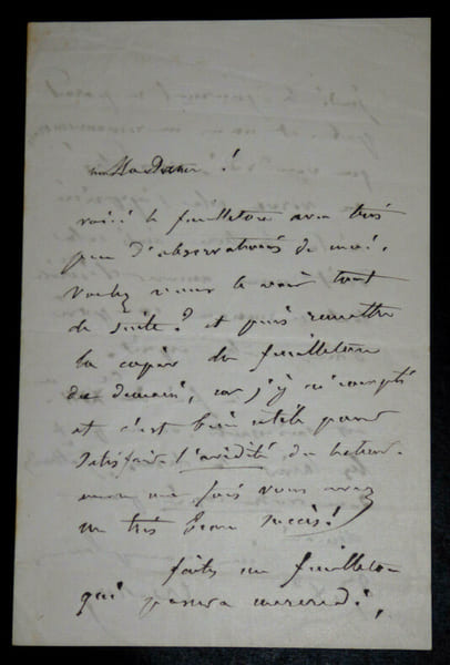 Joseph-Alexis WALSH - LETTRE AUTOGRAPHE SIGN&Eacute;E. Joseph-Alexis Walsh