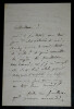 Joseph-Alexis WALSH - LETTRE AUTOGRAPHE SIGN&Eacute;E. Joseph-Alexis Walsh