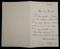 Charles Louis Saulces DE FREYCINET - LETTRE AUTOGRAPHE SIGN&Eacute;E. Charles Louis Saulces DE FREYCINET