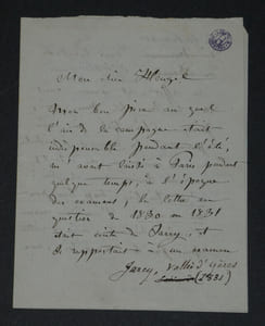 Adrien-Louis BOÏELDIEU - Lettre autographe signée à Heugel - Biographie de son père