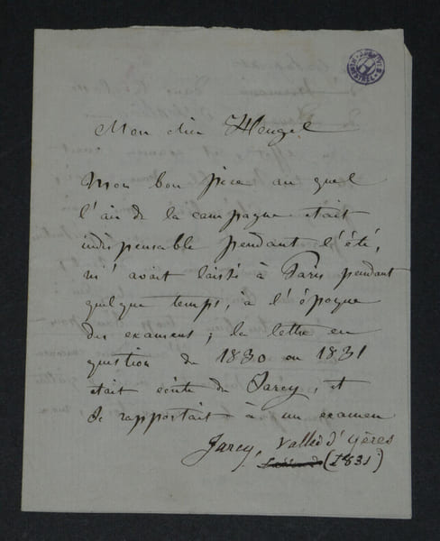 Adrien-Louis BO&Iuml;ELDIEU - Lettre autographe sign&eacute;e &agrave; Heugel - Biographie de son p&egrave;re. Adrien-Louis BO&Iuml;ELDIEU