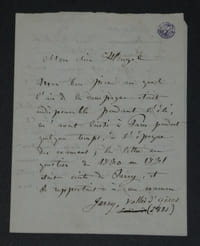 Adrien-Louis BOÏELDIEU - Lettre autographe signée à Heugel - Biographie de son père