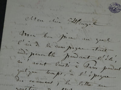 Adrien-Louis BOÏELDIEU - Lettre autographe signée à Heugel - Biographie de son père