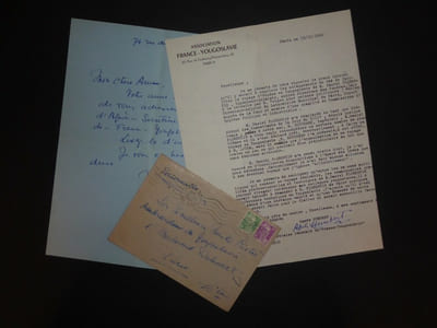 HUMBERT Agnès - LETTRE DACTYLO SIGNÉE et LETTRE AUTOGRAPHE SIGNÉE, PARIS 1950