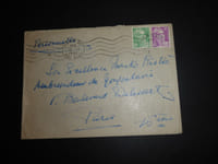 HUMBERT Agnès - LETTRE DACTYLO SIGNÉE et LETTRE AUTOGRAPHE SIGNÉE, PARIS 1950