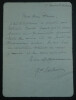 G&eacute;n&eacute;ral SCHILLEMANS - Lettre autographe sign&eacute;e au Caporal DRAIN 1916 Saint-Brieuc. G&eacute;n&eacute;ral SCHILLEMANS