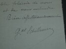 G&eacute;n&eacute;ral SCHILLEMANS - Lettre autographe sign&eacute;e au Caporal DRAIN 1916 Saint-Brieuc. G&eacute;n&eacute;ral SCHILLEMANS