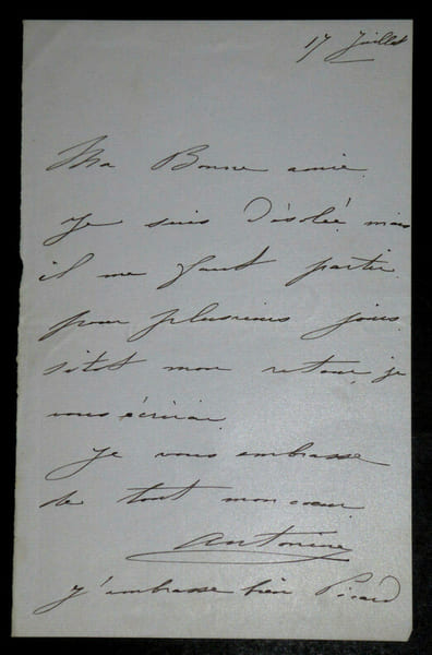 Antonine PELISS&Eacute;, Actrice du Th&eacute;&acirc;tre de l'Od&eacute;on - LETTRE AUTOGRAPHE SIGN&Eacute;E. Antonine Peliss&eacute;