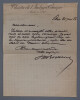 &Eacute;mile ROCHARD - LETTRE AUTOGRAPHE SIGN&Eacute;E, 1886. &Eacute;mile ROCHARD
