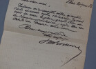 &Eacute;mile ROCHARD - LETTRE AUTOGRAPHE SIGN&Eacute;E, 1886. &Eacute;mile ROCHARD