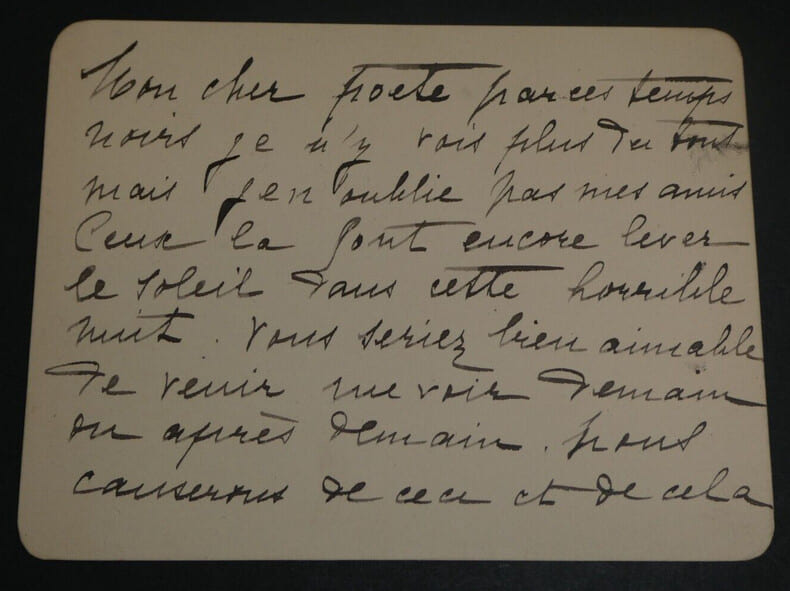 Ars&egrave;ne HOUSSAYE, Homme de lettres - CARTE LETTRE AUTOGRAPHE SIGN&Eacute;E. Ars&egrave;ne HOUSSAYE