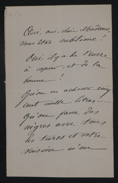 Jeanne ARNOULT-PLESSY, Actrice - LETTRE AUTOGRAPHE SIGN&Eacute;E. Jeanne ARNOULT-PLESSY