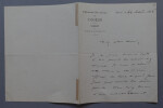 Paul POREL, Acteur et directeur de th&eacute;&acirc;tre - LETTRE AUTOGRAPHE SIGN&Eacute;E, 1886. Paul POREL