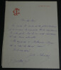 Jules CLARETIE, Romancier - LETTRE AUTOGRAPHE SIGN&Eacute;E NAISSANCE DE SON FILS. Jules CLARETIE