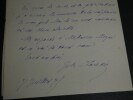 Jules CLARETIE, Romancier - LETTRE AUTOGRAPHE SIGN&Eacute;E NAISSANCE DE SON FILS. Jules CLARETIE