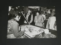 Photographie noir et Blanc époque 70/80 AFP Anne Aymone Giscard D'ESTAING 1977