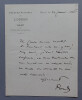 Paul POREL, Acteur et directeur de th&eacute;&acirc;tre - LETTRE AUTOGRAPHE SIGN&Eacute;E, 1886. Paul POREL