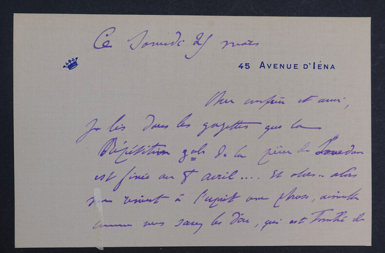 Pierre DE S&Eacute;GUR, &eacute;crivain - CARTE-LETTRE AUTOGRAPHE SIGN&Eacute;E. Pierre DE S&Eacute;GUR