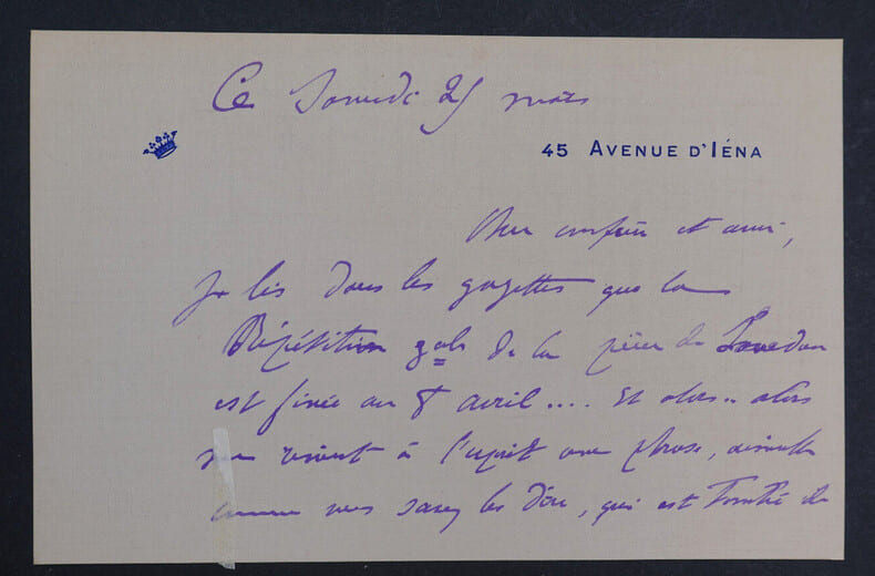 Pierre DE S&Eacute;GUR, &eacute;crivain - CARTE-LETTRE AUTOGRAPHE SIGN&Eacute;E. Pierre DE S&Eacute;GUR