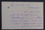 Pierre DE S&Eacute;GUR, &eacute;crivain - CARTE-LETTRE AUTOGRAPHE SIGN&Eacute;E. Pierre DE S&Eacute;GUR